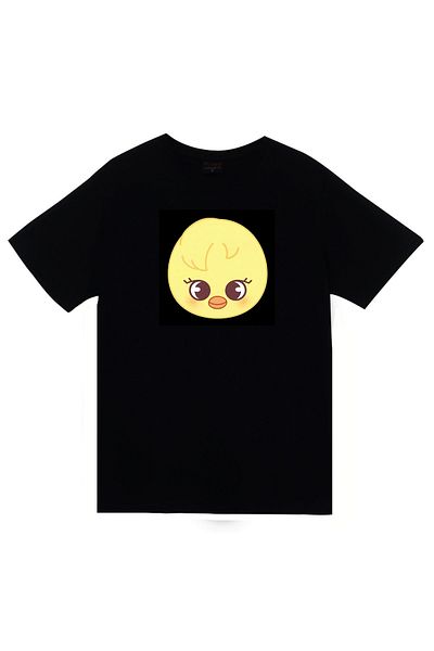 fame-stoned Tricou negru unisex 100% bumbac cu imprimeu Stray Kids Skzoo bbokari
