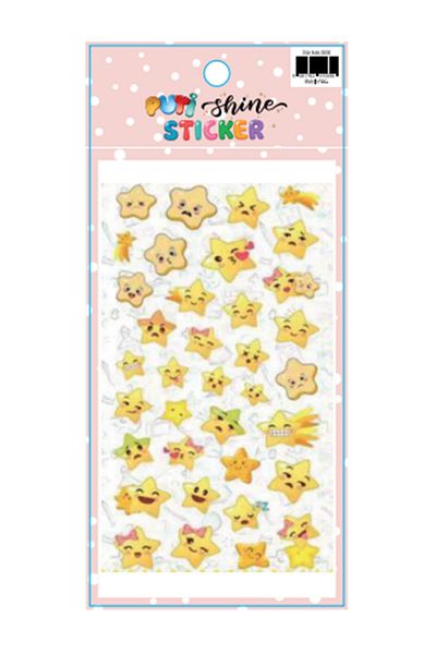 Puti Shine Sticker - Star Smiling Faces