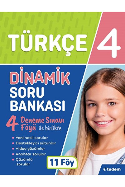 Tudem Eğitim Yayınevi Tudem Yayınları 4.Sınıf Türkçe Dinamik Soru Bankası