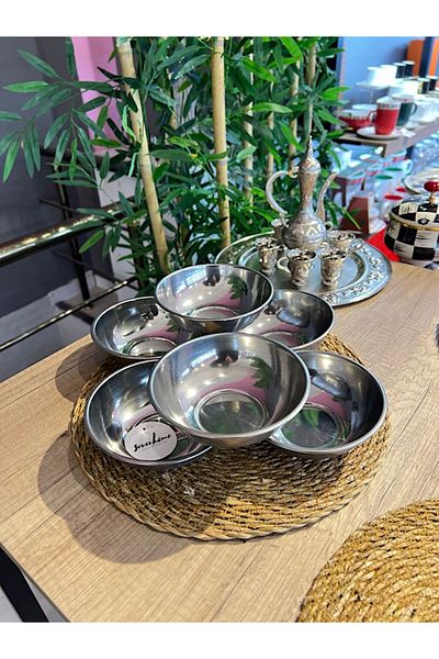 PONCİKPAZAR 6 Steel Soup Bowls