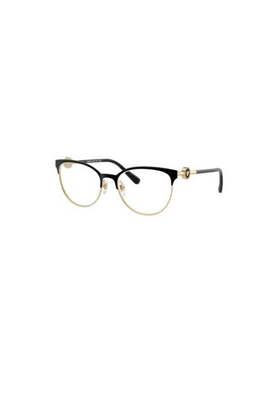 Versace Ve1271 1433 54Ekt Medium Women's Blue Light Protection Screen Glasses (Black/Gold)