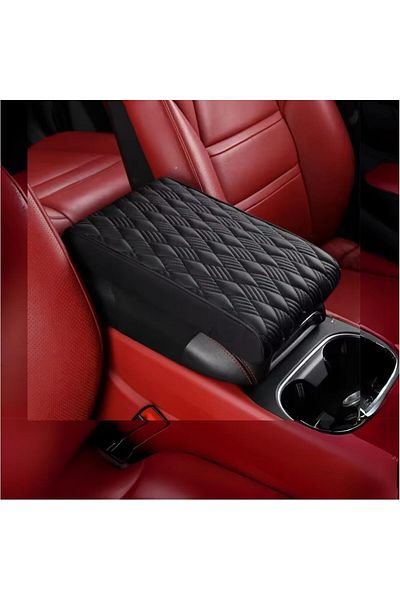 Generic car center console armrest, Leather Memory Foam Car Armrest Booster Pads