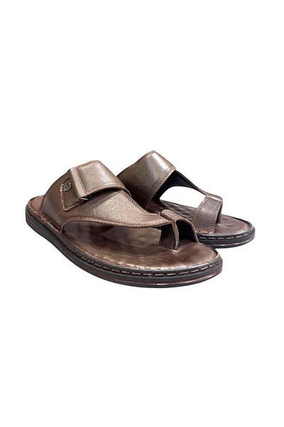 Pierre Cardin Flip Flop Sole Genuine Leather Men's Slippers