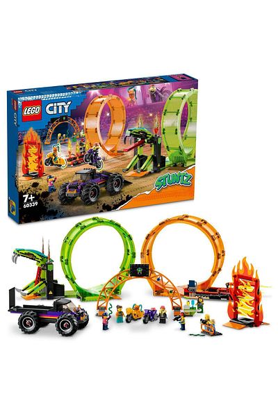 LEGO ® City Double Ring Show Arena 60339 - Creative Toy Building Set (598 Pieces)