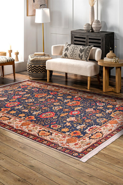 dekozer Sultan Dijital Baskılı Şönil Halı | Klasik Şıklık, Modern Konfor | Ka...