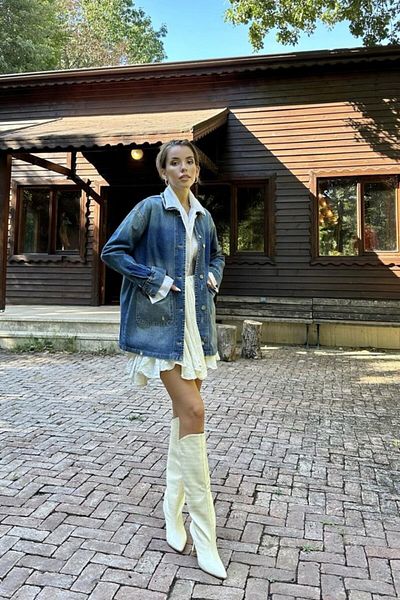 Kokosh moda Jachetă de blugi vintage albastră