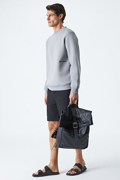 GRIMELANGE DANE Чоловічий органічний м'який сірий світшот