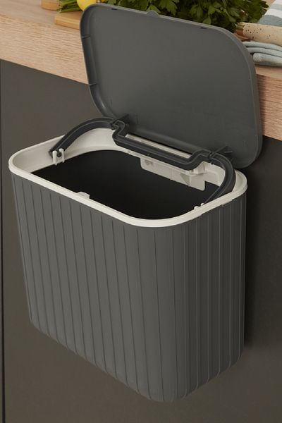 Karaca Home Κάδος απορριμμάτων Pino 8 Lt Γκρι