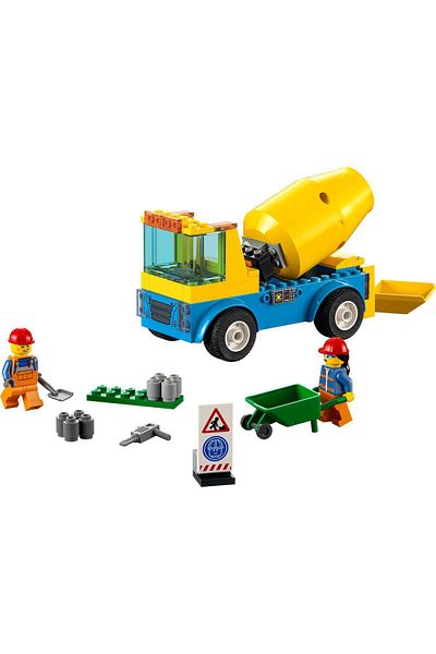 LEGO 60325 City - Concrete Mixer, 85 Pieces, Age +4