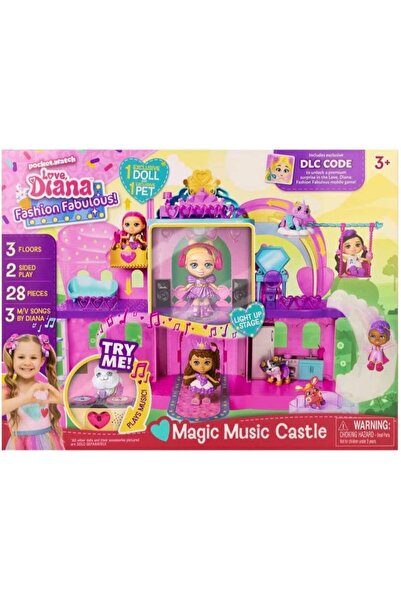 LOVE DIANA مجموعة لعب قلعة الموسيقى السحرية Love, Diana
