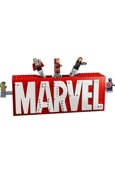 LEGO Marvel 76313 Logo and Minifigures Toy Building Kit - 931 Pieces