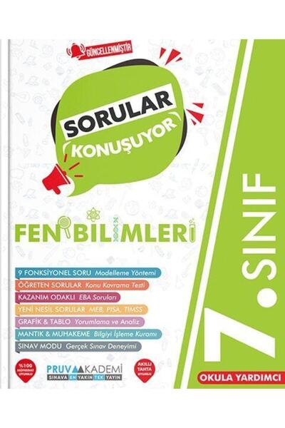 Pruva Akademi 7. Sınıf Fen Bilimleri Sorular Konuşuyor Soru Bankası