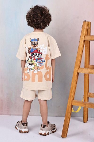 Arya Nisa Kids ΣΕΤ ΑΓΟΡΙΚΟ ΣΤΑΜΠΑ 100% ΒΑΜΒΑΚΙ ΚΟΝΤΟΜΑΝΙΚΙ ΣΟΡΤΣ