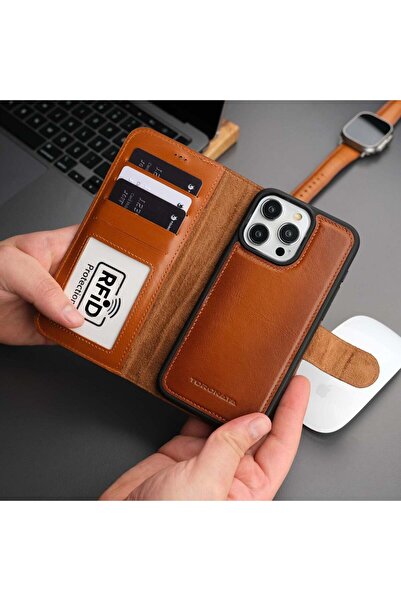 TORONATA Casper Iphone 16 Pro Max Uyumlu Hakiki Deri Kılıf Magsafe Mıknatıslı...