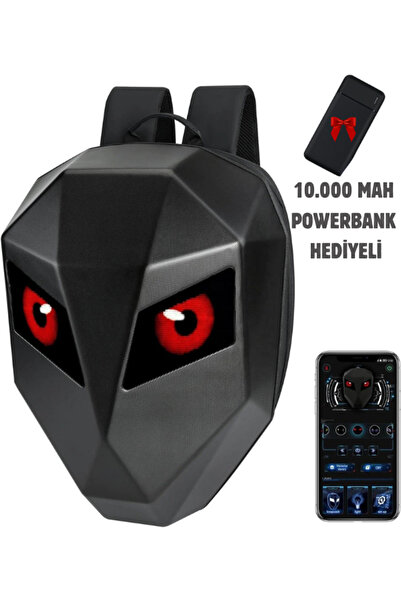 SMAYLİNG Motor Sırt Çantası, Ledli Sırt Çantası, Telefon Kontrol Kask Taşıma Çantası