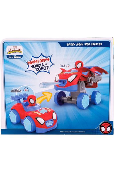 Marvel 's Spidey and his Amazing Friends SNF0167 Mech Web Crawler-Toys Featuring Your Friendly Neighb