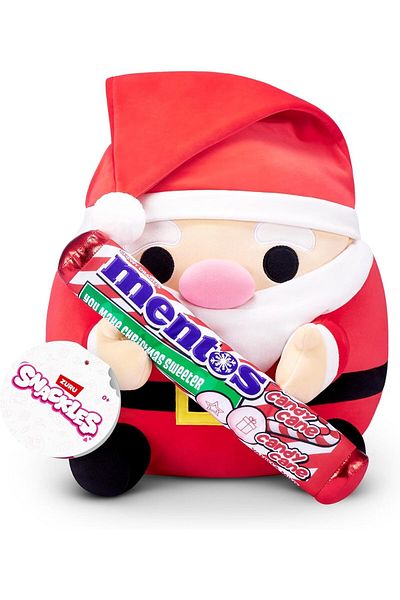 Zuru Snackles Christmas Santa Claus And Mentos Plush 14 Inches