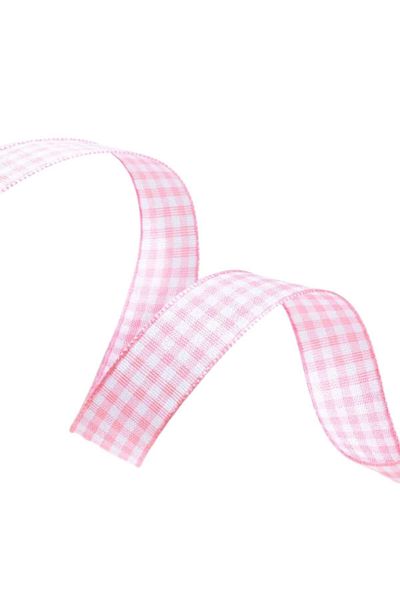 shop Taffeta Plaid Ribbon 25 mm Powder 1 Meter
