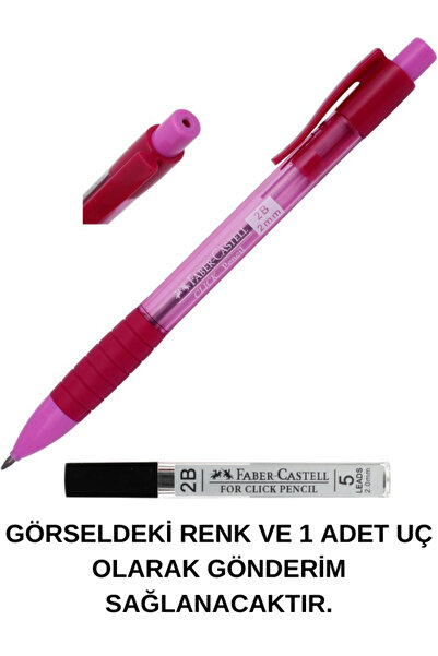 Faber Castell CLİCK PENCİL 2B 2 MM UÇLU KALEM UÇ HEDİYELİ