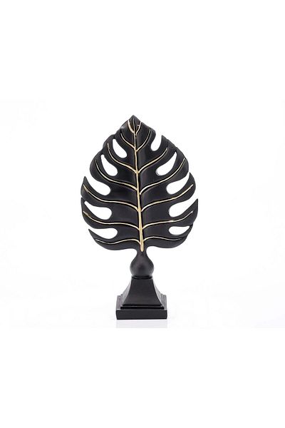 Ella Home Italia Statueta "Leaf " Black din rasina
