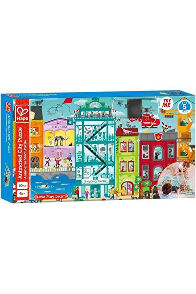 Jazwares لعبة ألغاز مدينة هابي المتحركة E1629