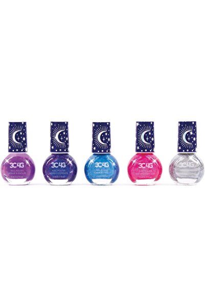 Make It Real مجموعة طلاء أظافر Celestial Hexagon من 3C4G، 5 قطع