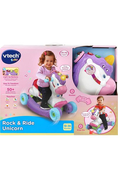 V-tech VTech Rock and Ride Unicorn with Motion Sensor 80-192303