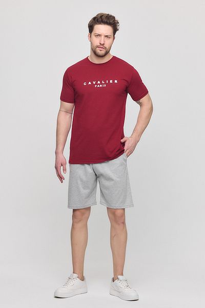 PİJAMORE Men's 100% Cotton Summer Shorts Suit, Fitness and Casual Glimpidiçin