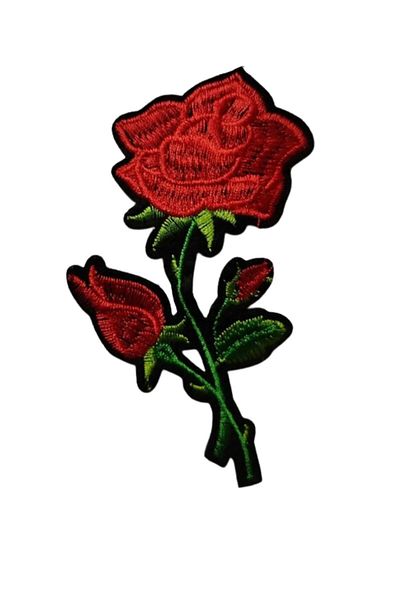 Hangora Applique Iron-On Rose Large Arma 15X5 cm