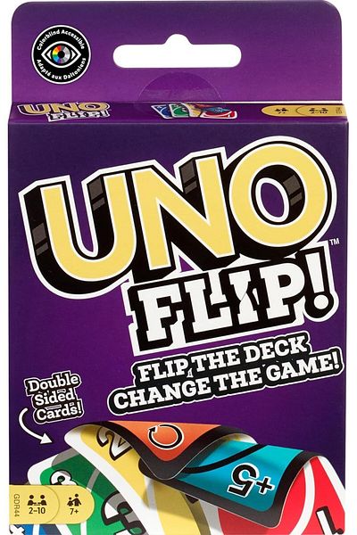mattel لعبة ورقية من نوع Uno flip!
