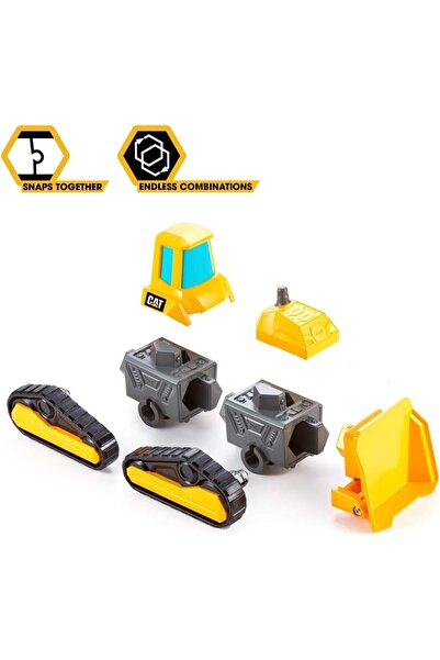 Cat Construction Mix and Match Deluxe Preschool Vehicle Construction Set