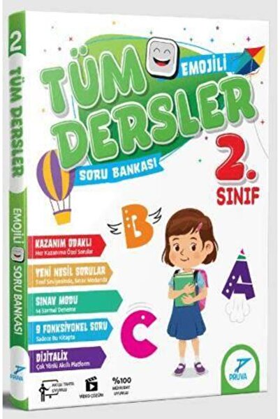 Pruva Akademi 2.Sınıf Tüm Dersler Emojili Soru Bankası