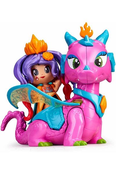 Pinypon 700015547 Mini Dragon Queen Dolls