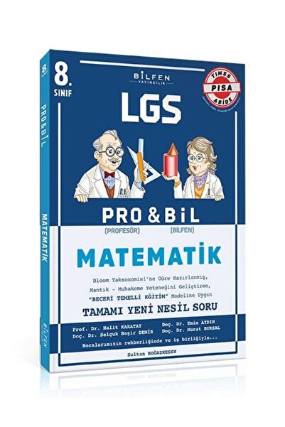 Bilfen Yayıncılık 8. Sınıf LGS Matematik ProBil Soru Bankası