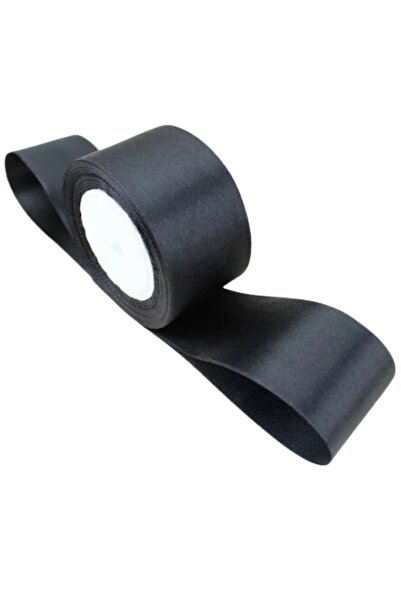 Robinanka Panglică din satin 6 cm Negru 10 metri