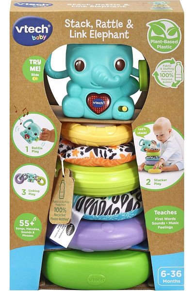 V-tech VTech Stack, Rattle & Link Elephant 80-557503