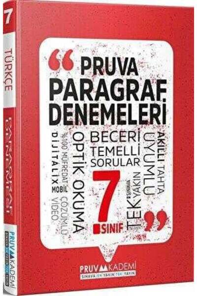 Pruva Akademi 7. Sınıf Paragraf Deneme