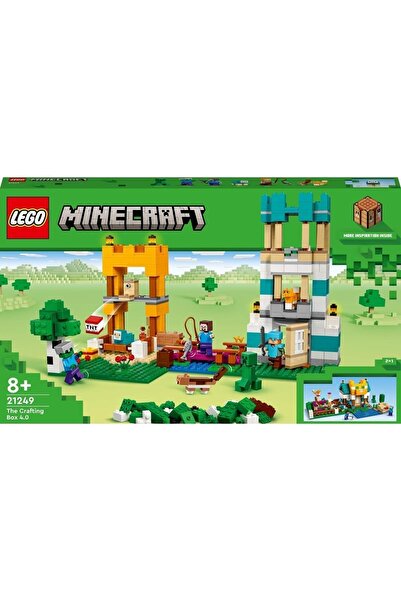 LEGO ® Minecraft® Work Box 4.0 21249 - Creative Toy Building Set for Ages 8 and Up (605 Pieces)