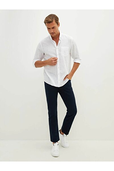 LC Waikiki LCWAIKIKI Classic Lacivert Standart Kalıp Gabardin Erkek Chino Pantolon