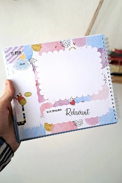 Relavant Pregnancy And Mother Baby Diary & Pregnant Memory Book & Baby Memory Book With Blue Sticker Gift
