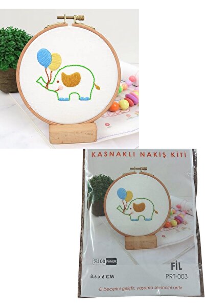 Miracle Omni Embroidery Kits with Hoop 8.6 X 6 cm Elephant