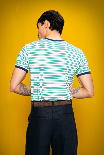 GIESTO ΡΙΓΕΣ ΠΡΑΣΙΝΟ T-SHIRT ΛΕΠΤΟ