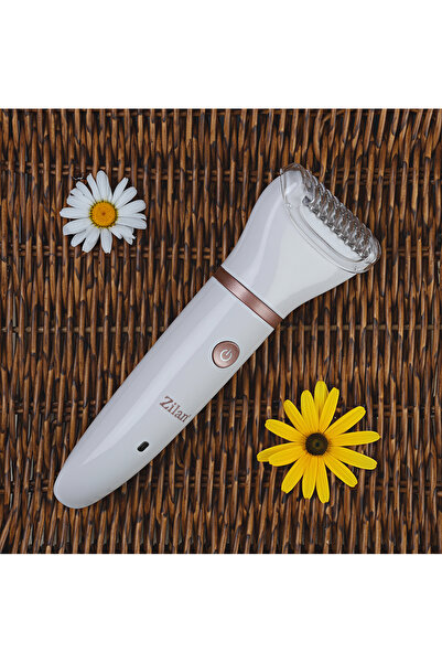 Zilan Epilátor ZLN8740 bílý, 3 epilační hlavice, 3 úrovně holení, čisticí kartáček