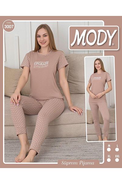 MODY Half Sleeve Cotton Women's Pajamas Suit