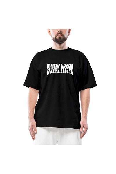 Z zepplin Μπλουζάκι Electric Wizard Text Μαύρο Oversize
