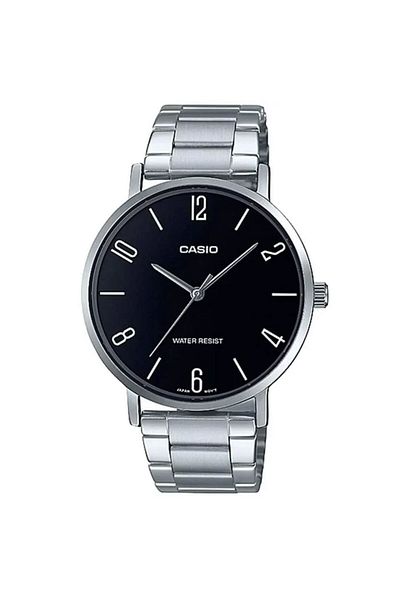 Casio Men's Analog Watch MTP-VT01D-1B2UDF - 46 mm - Silver