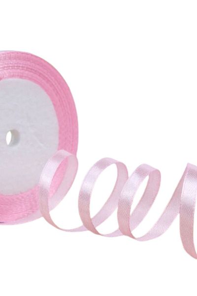 MBB ETİCARET Satin Ribbon 2 cm 10 Meters Light Pink