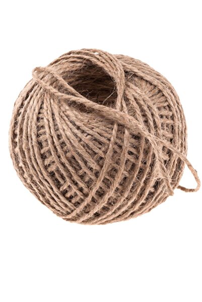 Leyaton Jute Twine 100 Gr Natural Twine, Burlap Twine, Straw Twine, Straw Col...