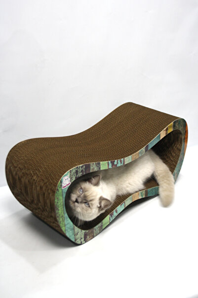 Lazy Paws Kedi Tırmalama Kanepesi – Karton Kedi Tırmalama – Yatay Tırmalama -...