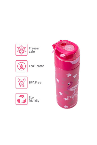 Eazy Kids Insulated SS Water Bottle w/ Spray Tropical -640ml